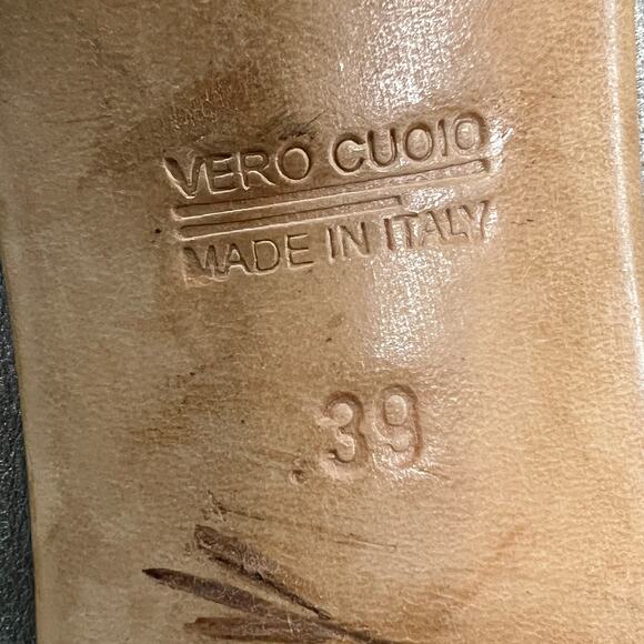 Attilio Giusti Leobruni Leather Peep Toe Kitten Heel - Silver -Women Size 9 (39) - Picture 13 of 13